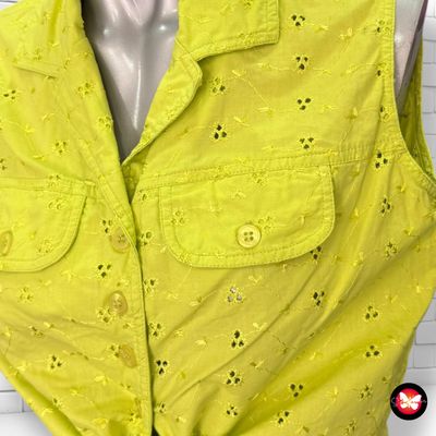 **HOY** Camisa sin mangas caladita con lazo Talla 38
