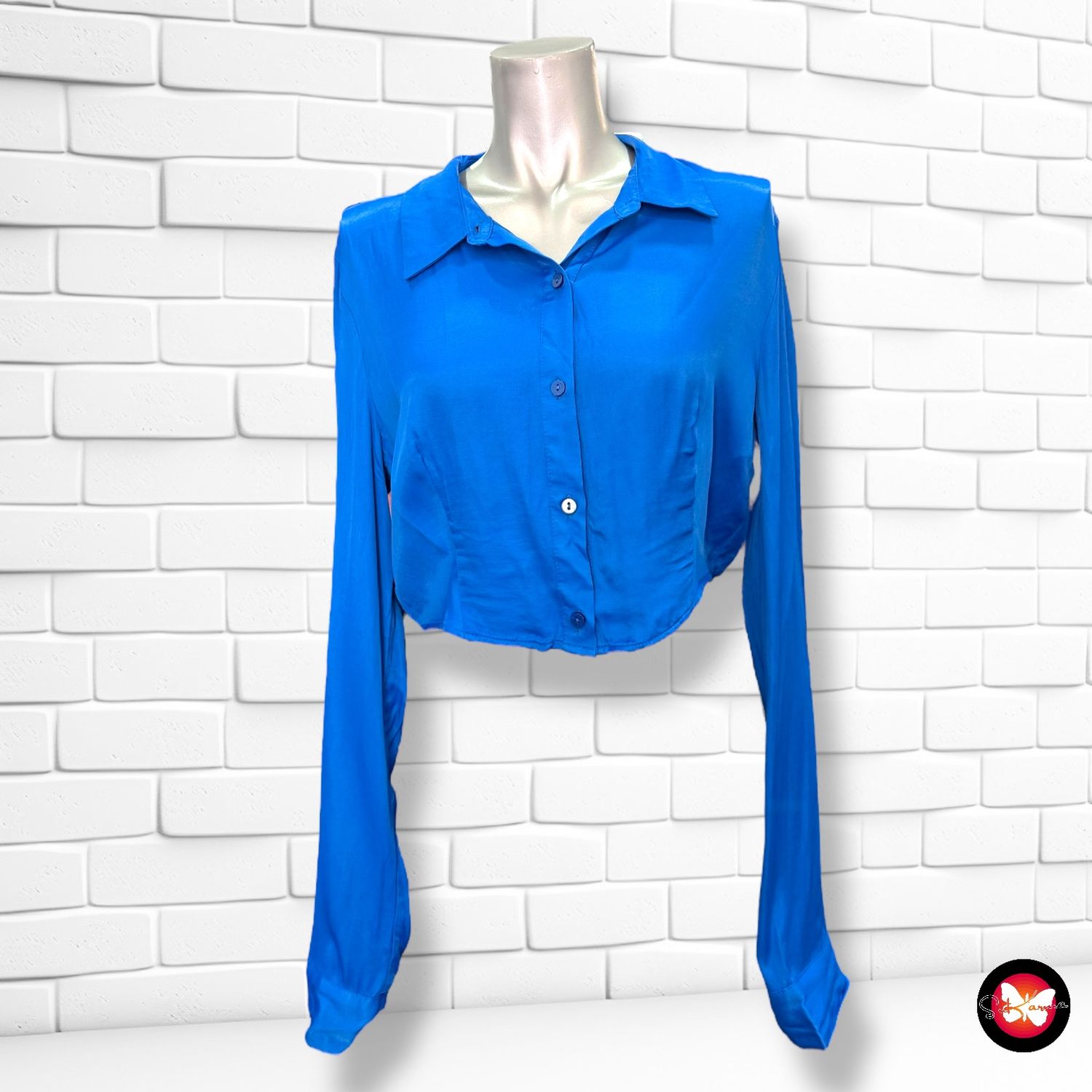 **HOY** Camisa de manga larga satinada DON&#39;T CALL ME by JENNYFER Talla L (pequeña)
