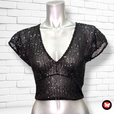 **HOY** Blusa de noche con lentejuelas ONLY Talla S