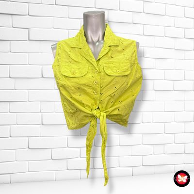 **HOY** Camisa sin mangas caladita con lazo Talla 38