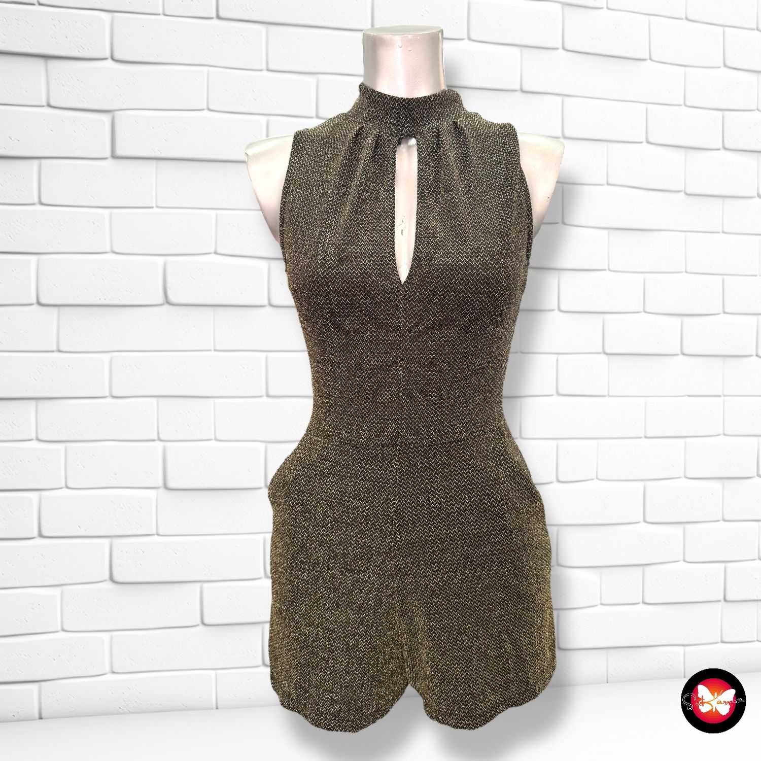 **HOY** Mono corto de noche de lurex TALLY WEIJL Talla XS