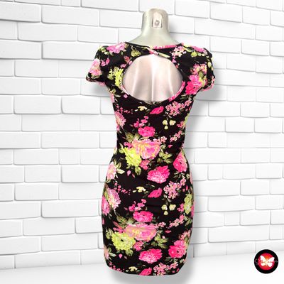 **HOY** Vestido de manga corta floreado Talla S