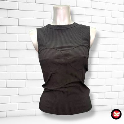 **HOY** Camiseta sin mangas canalé ASOS Talla S