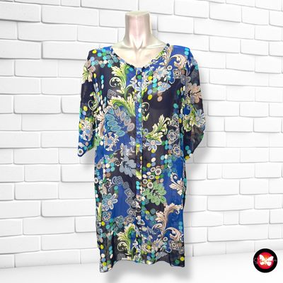 Camisa traslúcida de manga corta Talla XL