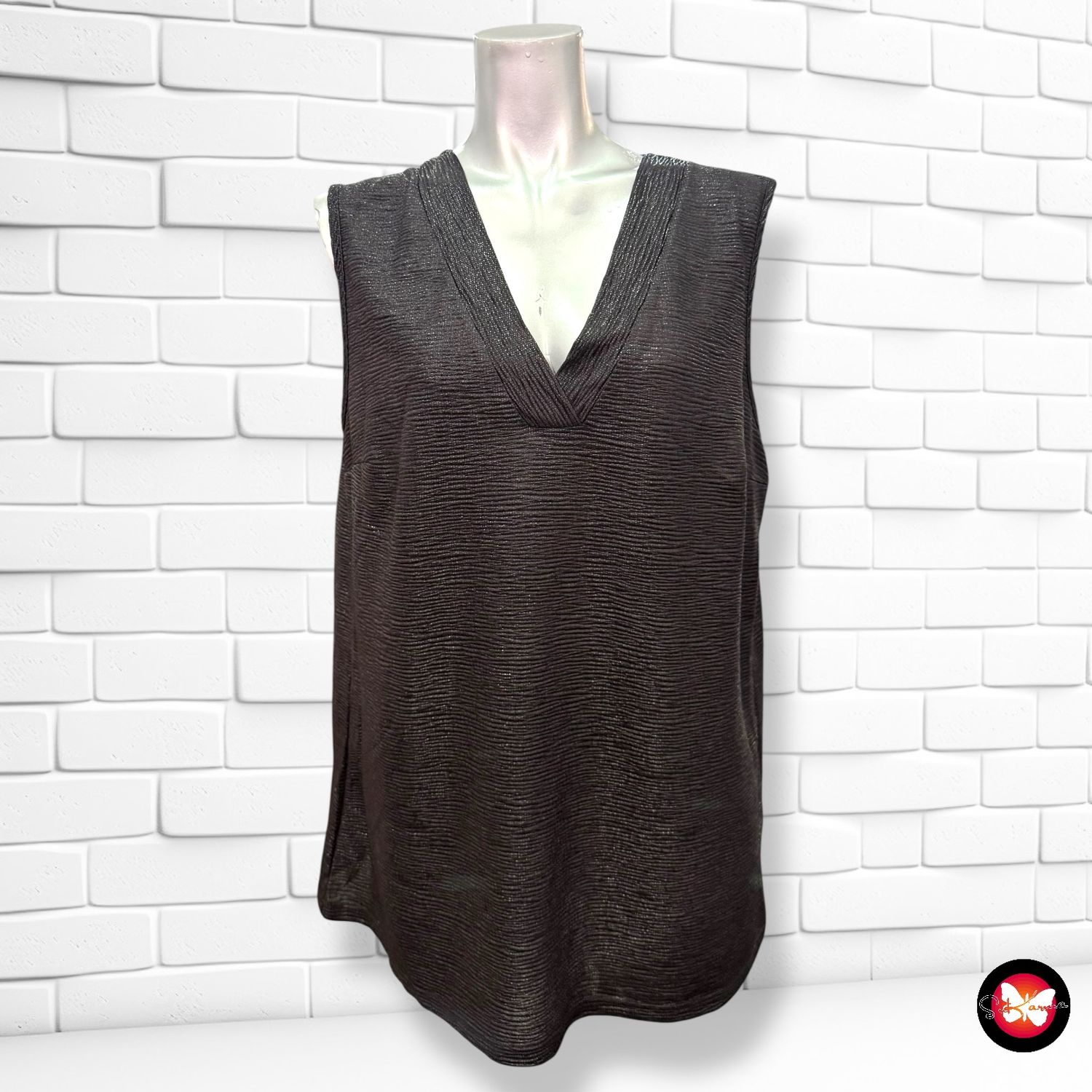 Blusa sin mangas con brillo BEL&amp;BO Talla L