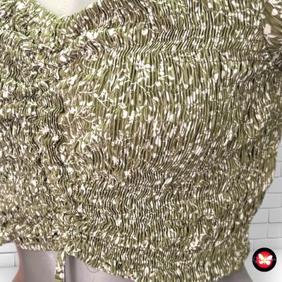 Blusa escote barco cropped PULL&amp;BEAR Talla XS