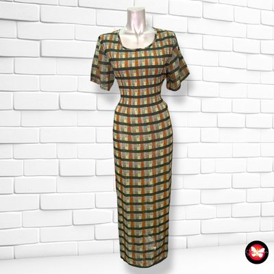 Vestido largo de manga corta Talla L