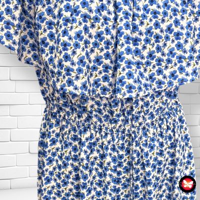 **HOY** Vestido escote barco de florecitas IN THE STYLE Talla 40 (12UK)