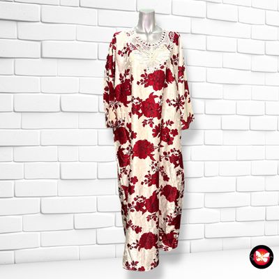 Vestido largo túnica de flores Talla XXL