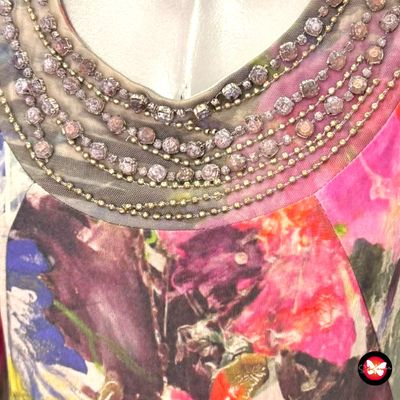 Vestido con pedrería CHARELI Talla 42