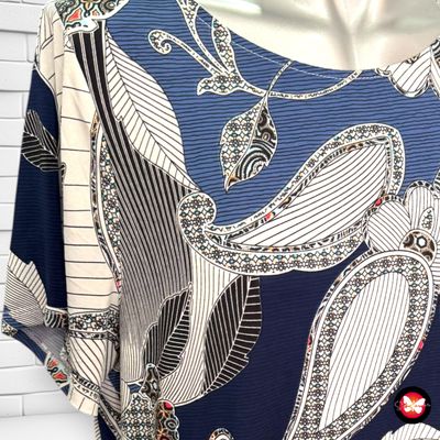 Vestido de manga corta estampado ZERMATT Talla 48 (pequeña)