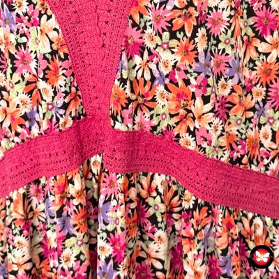 Vestido largo de flores ENCUENTRO Talla XXL