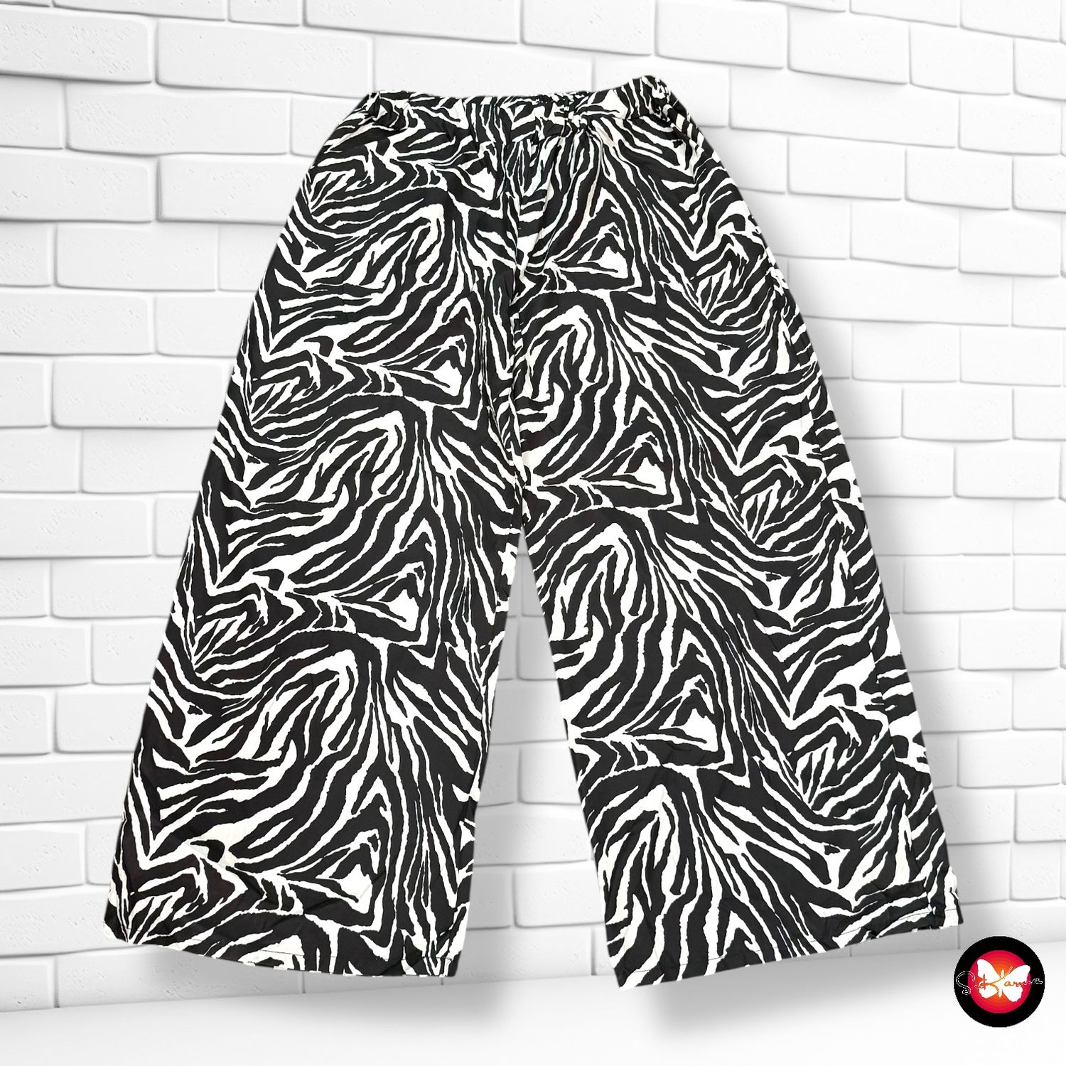**HOY** Pantalón sueltito estampado cebra Talla Única Grande