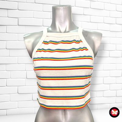 **HOY** Camiseta cropped canalé SHEIN Talla L (pequeña)