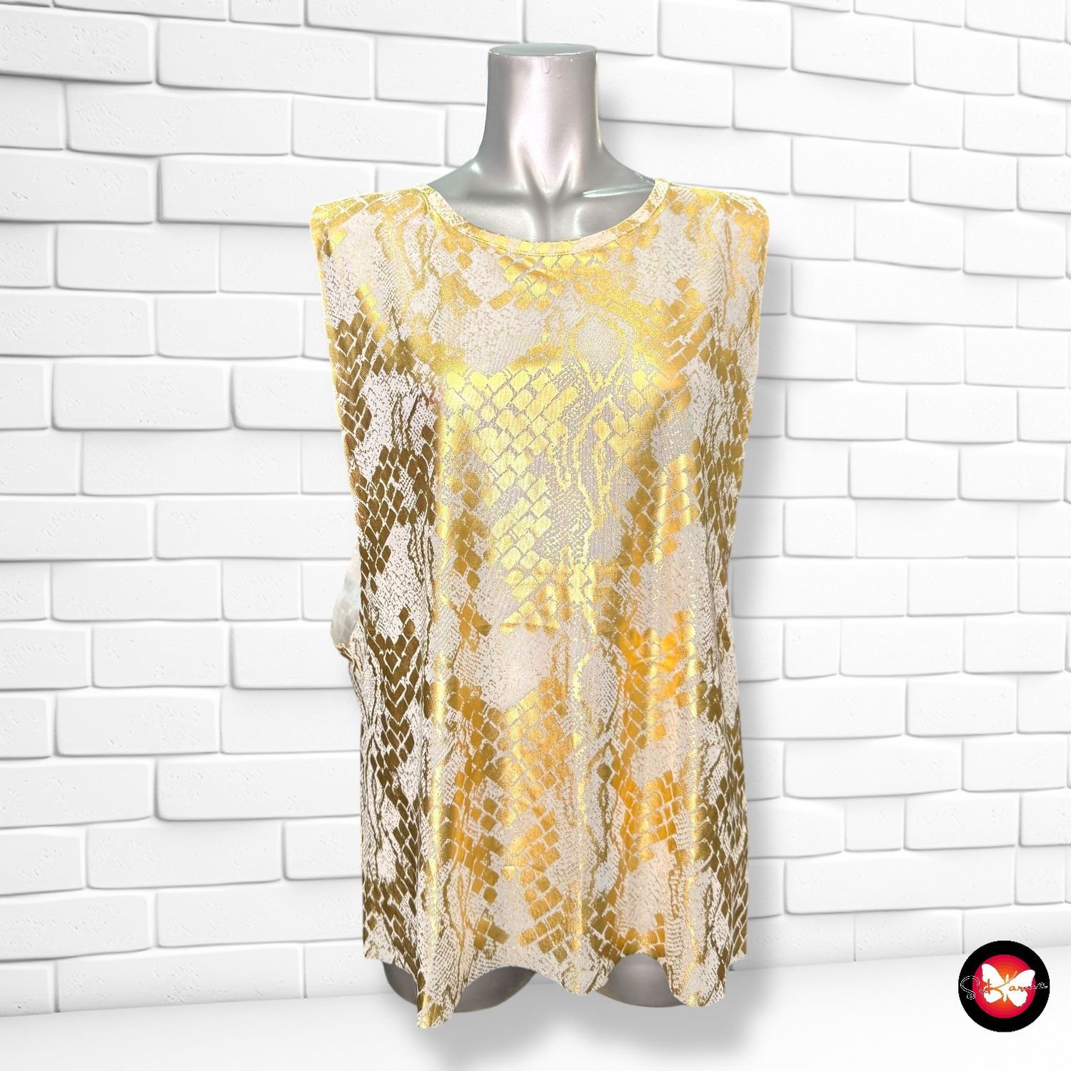 Blusa sin mangas de noche MOSQUITOS Talla M (grande)
