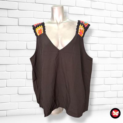 **HOY** Blusa de tirantes de ganchillo SHEIN CURVE Talla 2XL