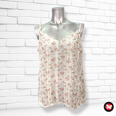 **HOY** Blusa de broderie con florecitas SHEIN Talla S