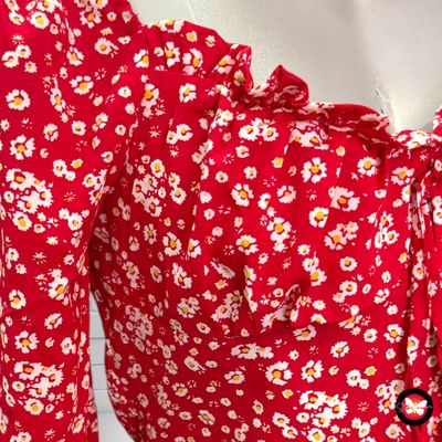 **HOY** Blusa cropped de manga larga SHEIN Talla S