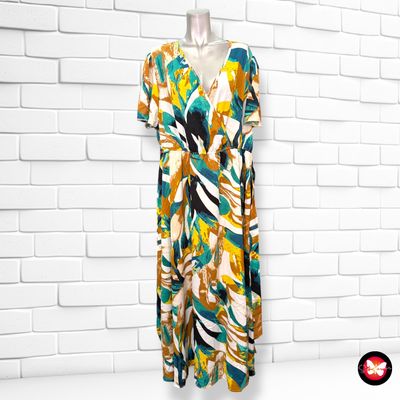 **HOY** Vestido largo escote cruzado SHEIN CURVE Talla 3XL