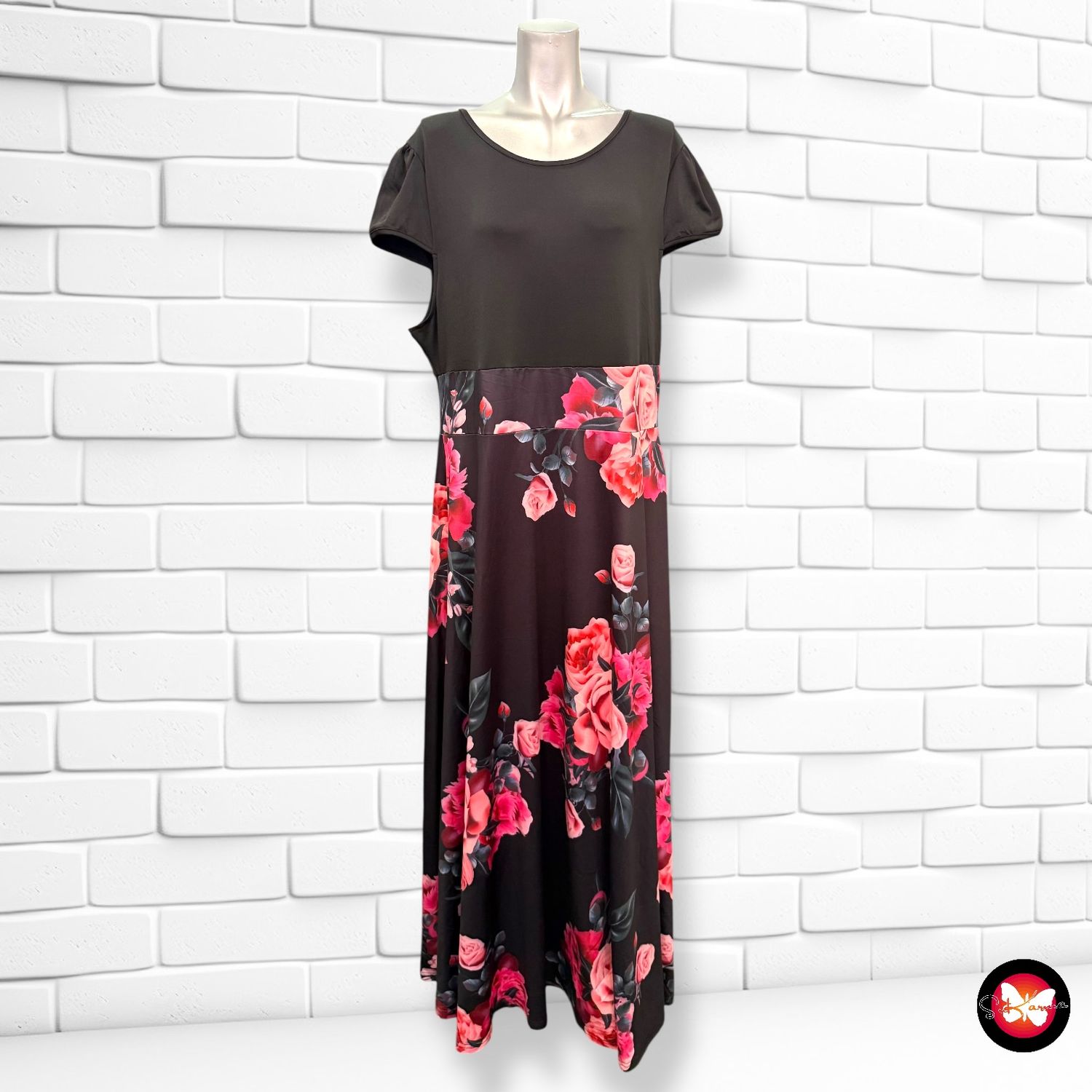 **HOY** Vestido largo con flores SHEIN CURVE Talla 3XL