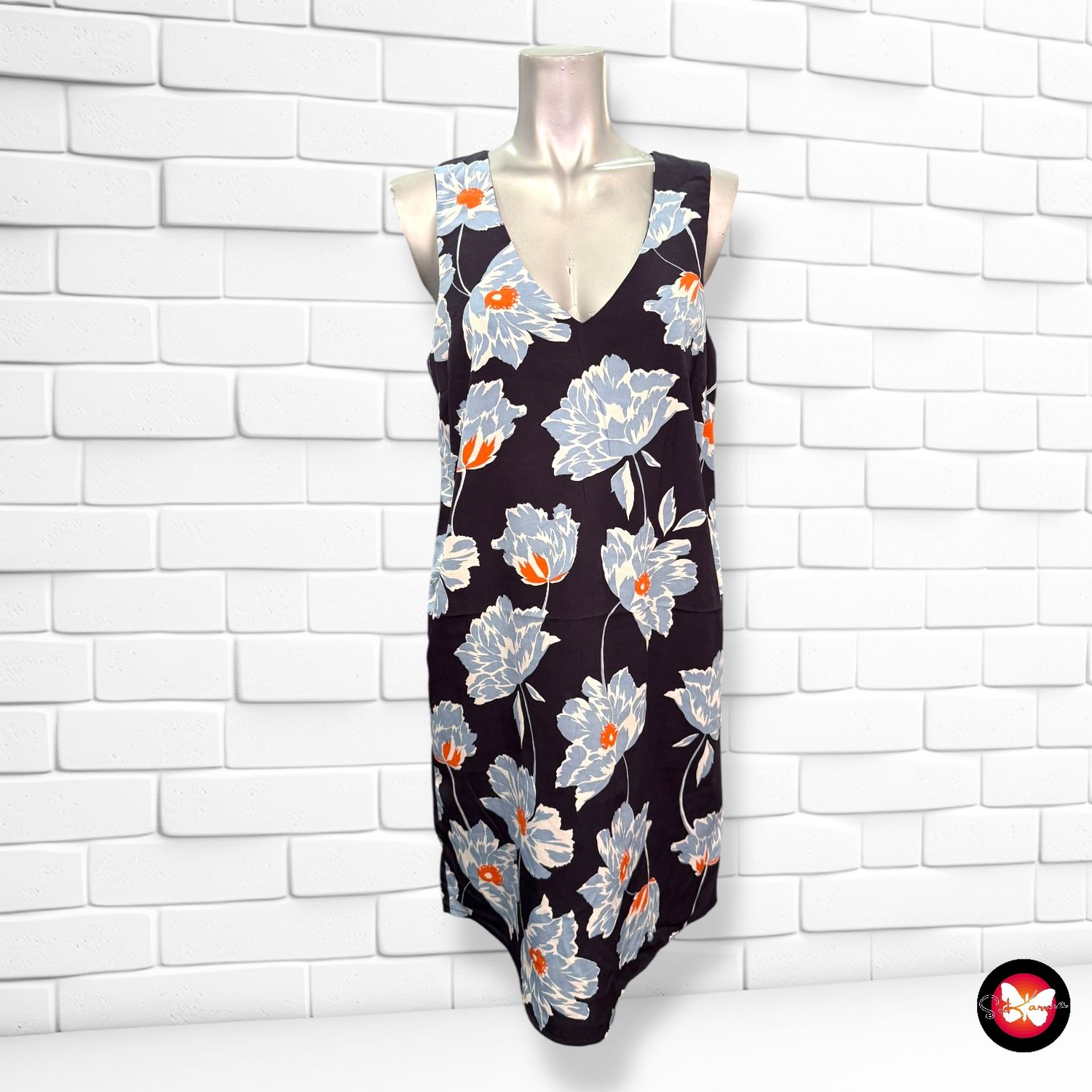 **HOY** Vestido sin mangas con flores NEW LOOK Talla 36 (8UK)