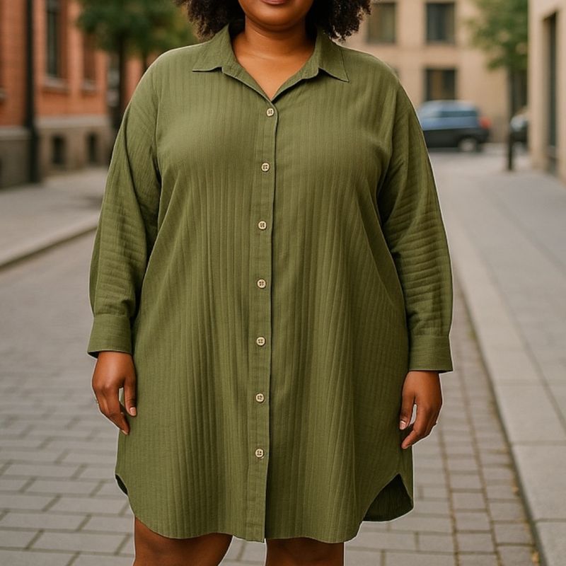 MAXI Camisa plisada corte mariposa Talla Única