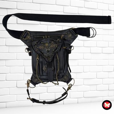**HOY** Bolso riñonera con calaveras