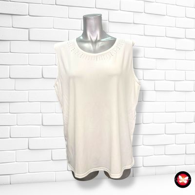 **HOY** Blusa sin mangas con brillitos Talla L (grande)