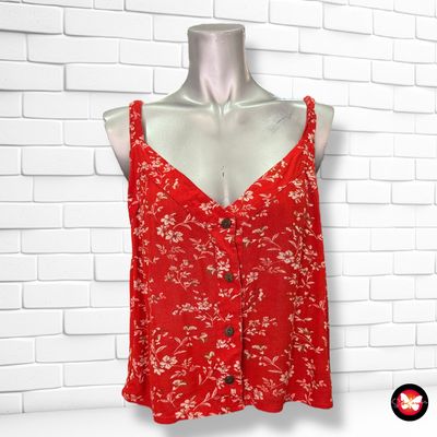 **HOY** Blusa de tirantes con florecitas y botones THINGS I LIKE THINGS I LOVE Talla M