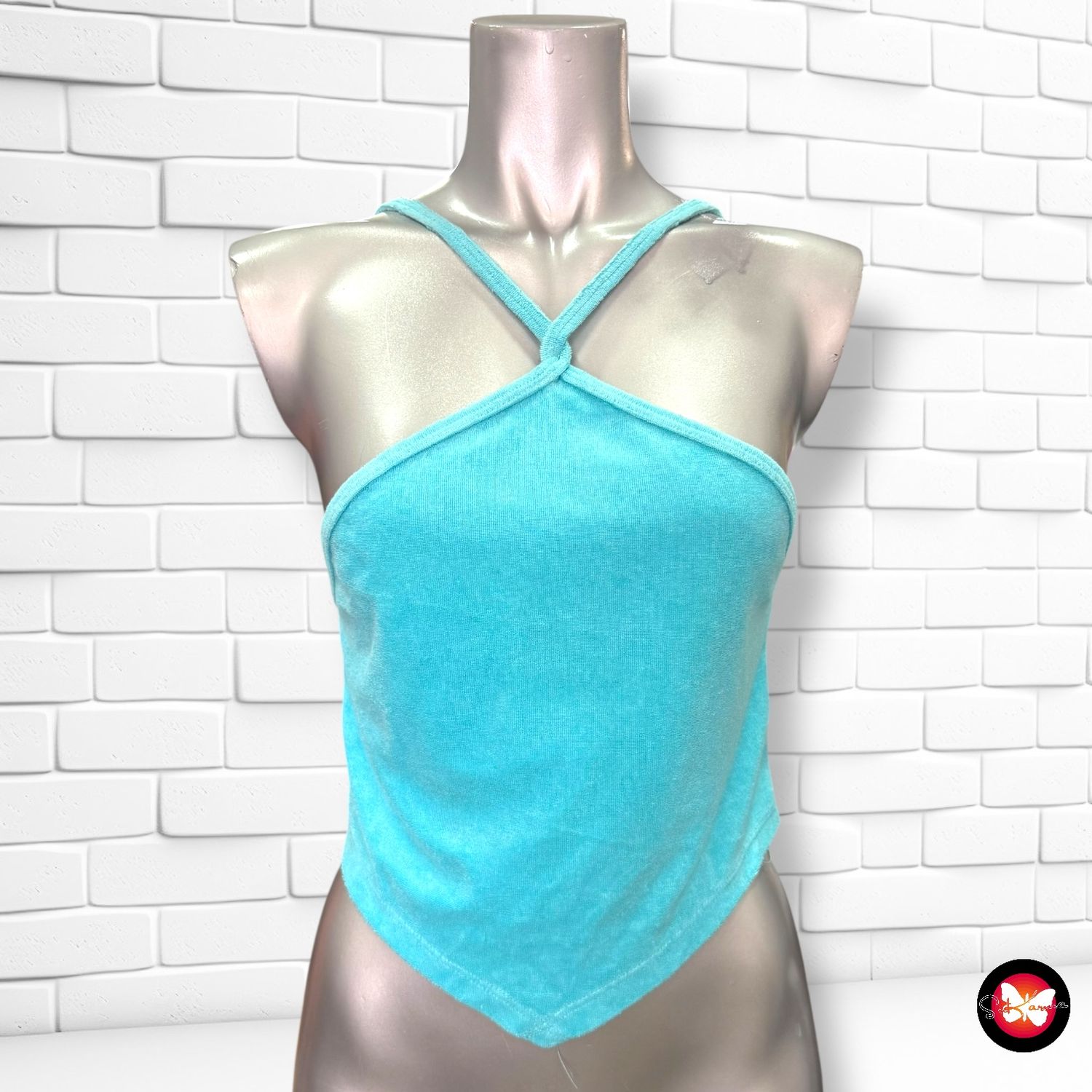 **HOY** Blusa cropped de peluche FB SISTER Talla M