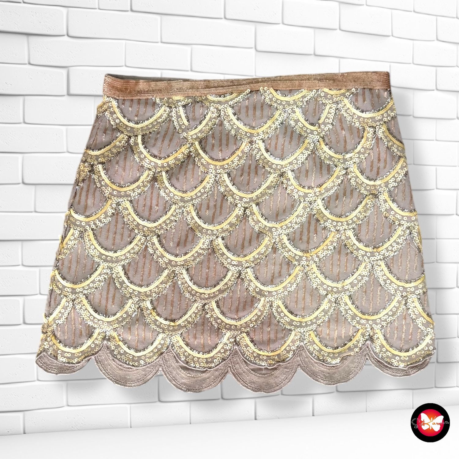 **HOY** Falda de noche con lentejuelas STEPS Talla 36