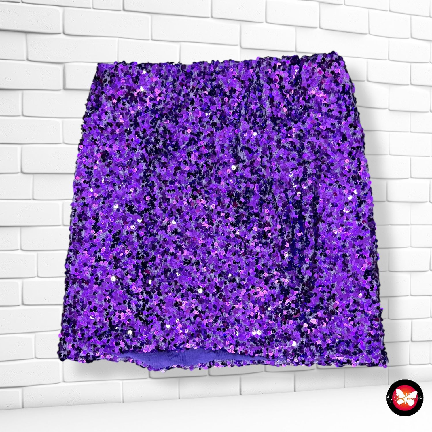 **HOY** Falda de noche de lentejuelas PITTARELLO Talla S
