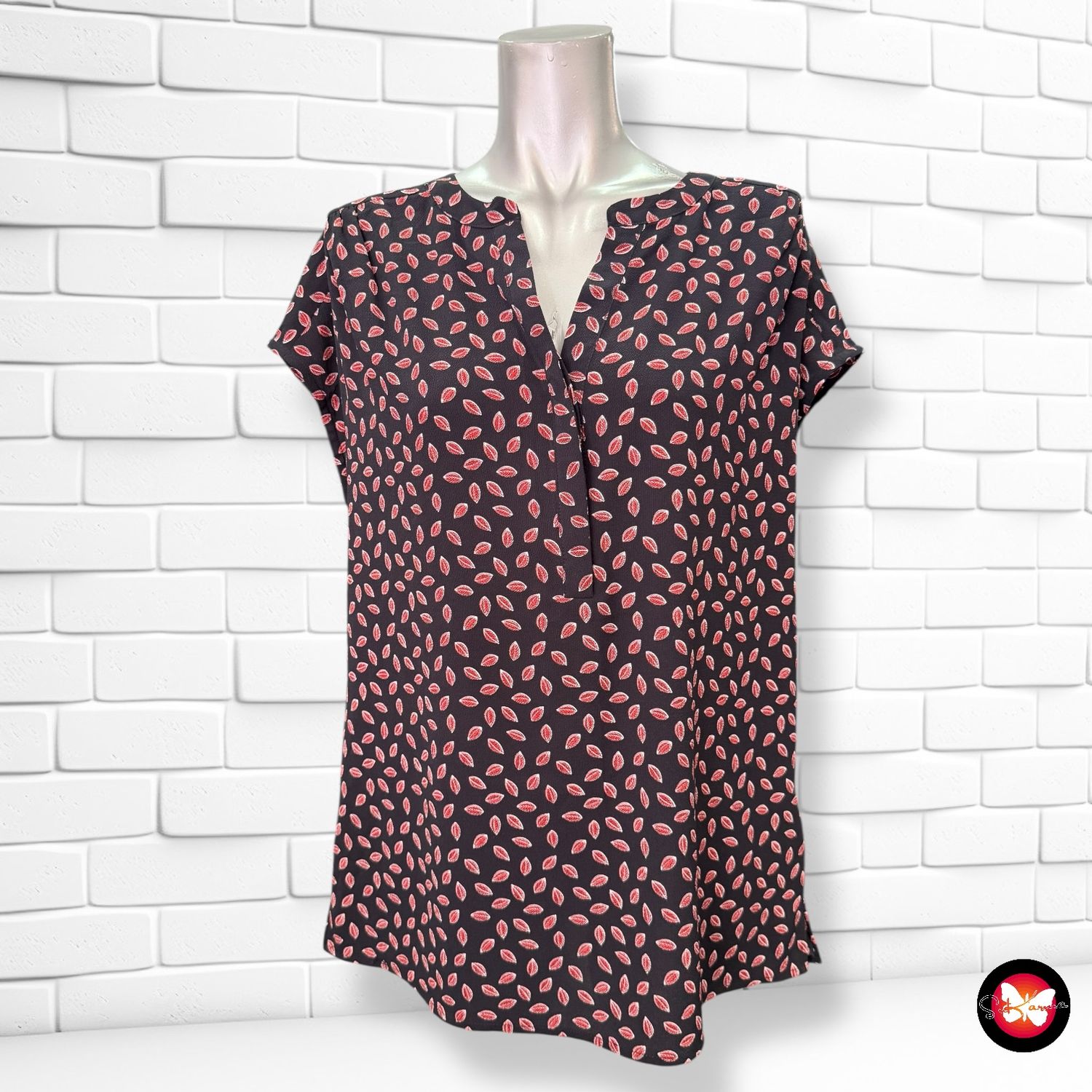 **HOY** Blusa de manga corta estampada JBC Talla 38