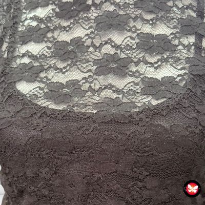 **HOY** Vestido de noche de encaje con drapeado KIKIRIKI Talla M