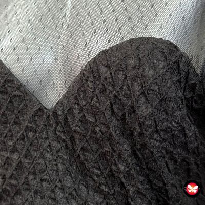 **HOY** Vestido de noche con mangas de tul Talla M