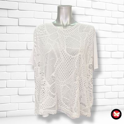 Blusa con frente de rejilla Talla XL