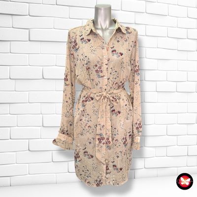 Vestido camisero traslúcido CULTURE Talla S