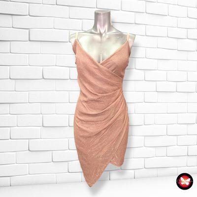 Vestido de noche de lurex con drapeado Talla S/M