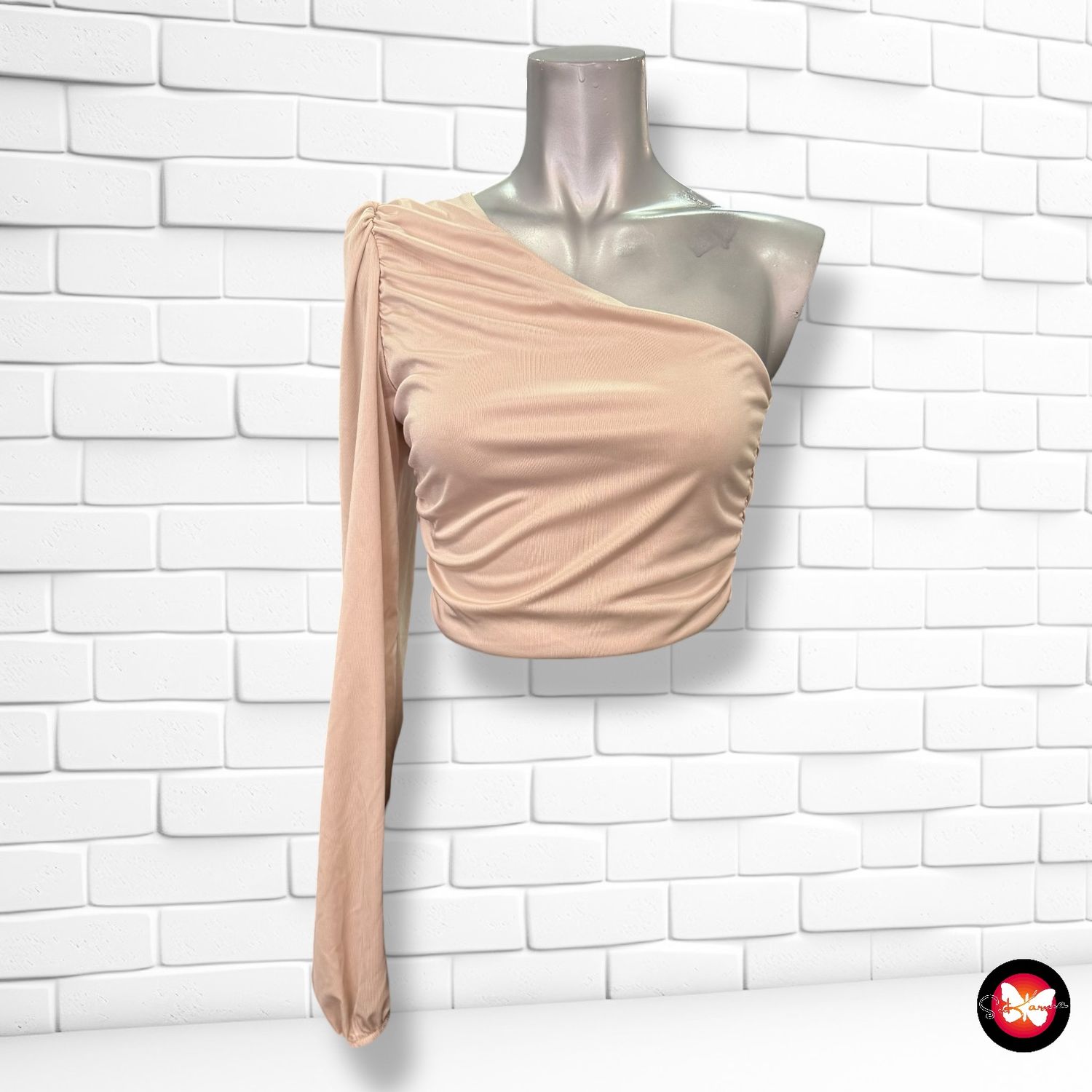 **HOY** Blusa escote asimétrico TESS V Talla Única