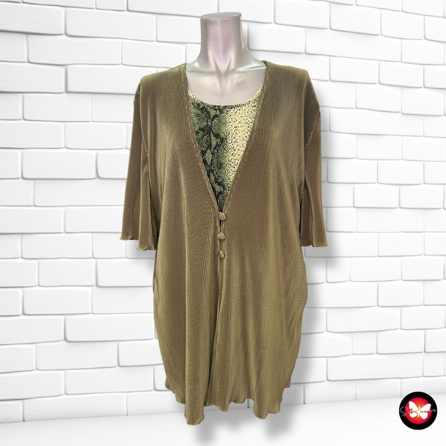 **HOY** Blusa plisada con chaqueta CANDA Talla 50