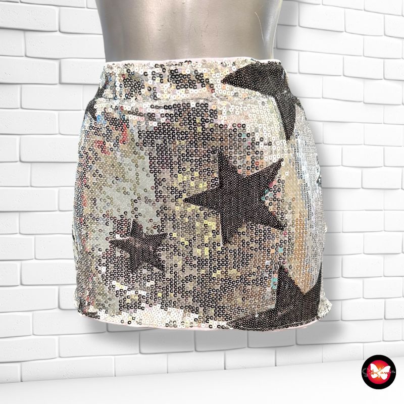 Falda / short de noche de lentejuelas con estrellas SHEIN Talla L