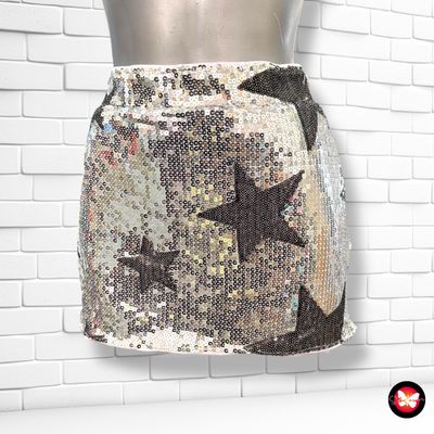 **HOY** Falda / short de noche de lentejuelas con estrellas SHEIN Talla L
