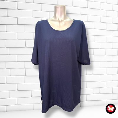 **HOY** Blusa de manga corta canalé Talla XXL