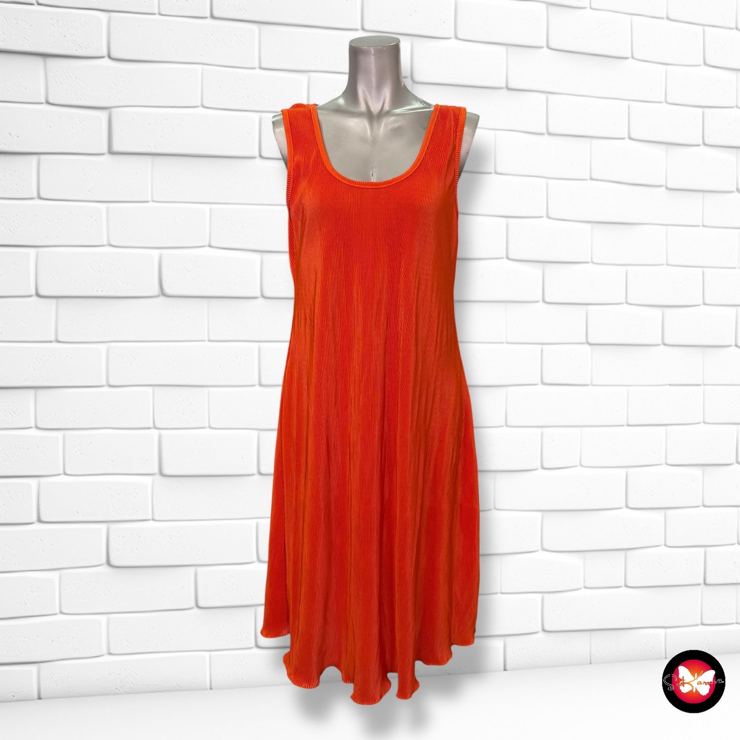 **HOY** Vestido plisado de tirantes Talla L/XL