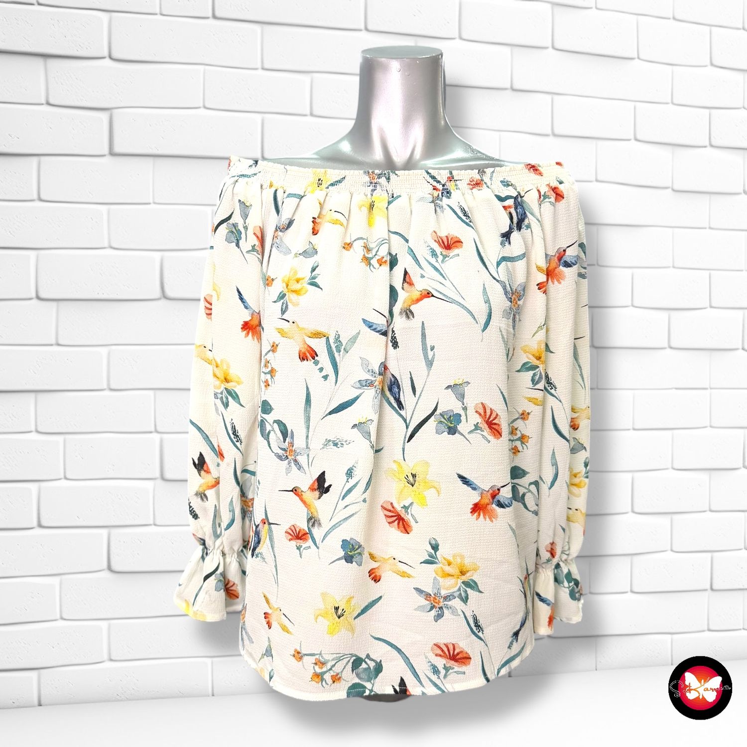 **HOY** Blusa escote barco Talla Única