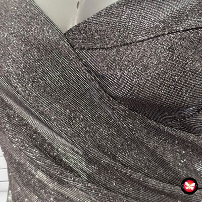 **HOY** Vestido de noche de lurex con drapeado Talla S