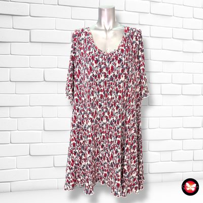 Vestido de manga corta con florecitas MANGO Talla M (grande)