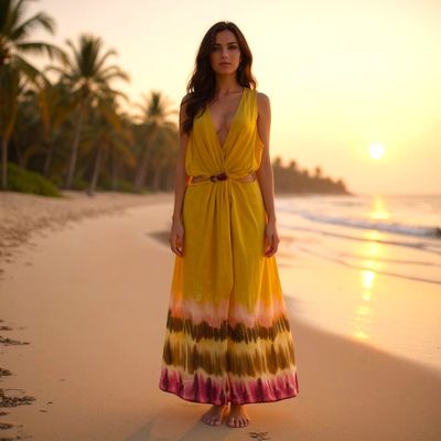 **HOY** Vestido largo cut-out ZARA Talla L