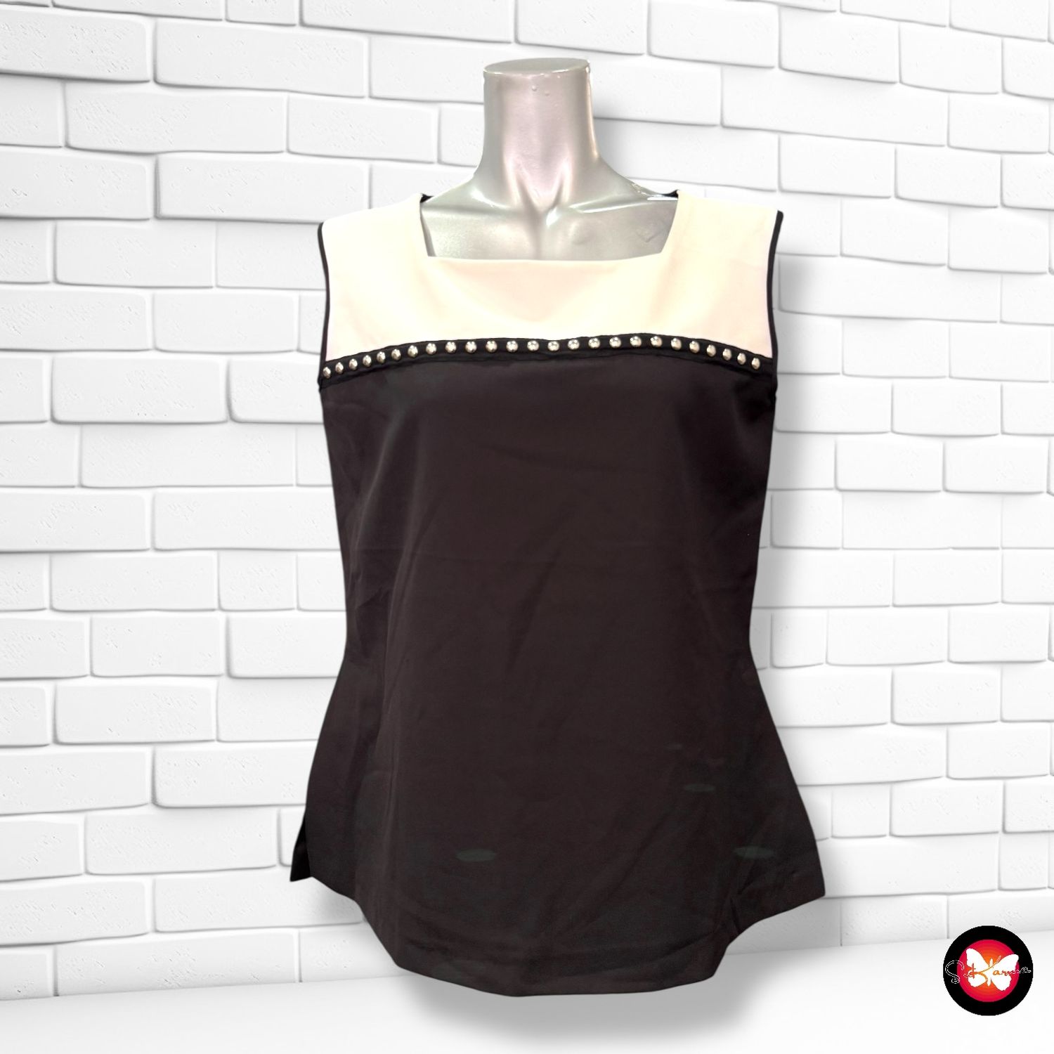 Blusa sin mangas con tachitas MISSING JOHNNY Talla S (grande)