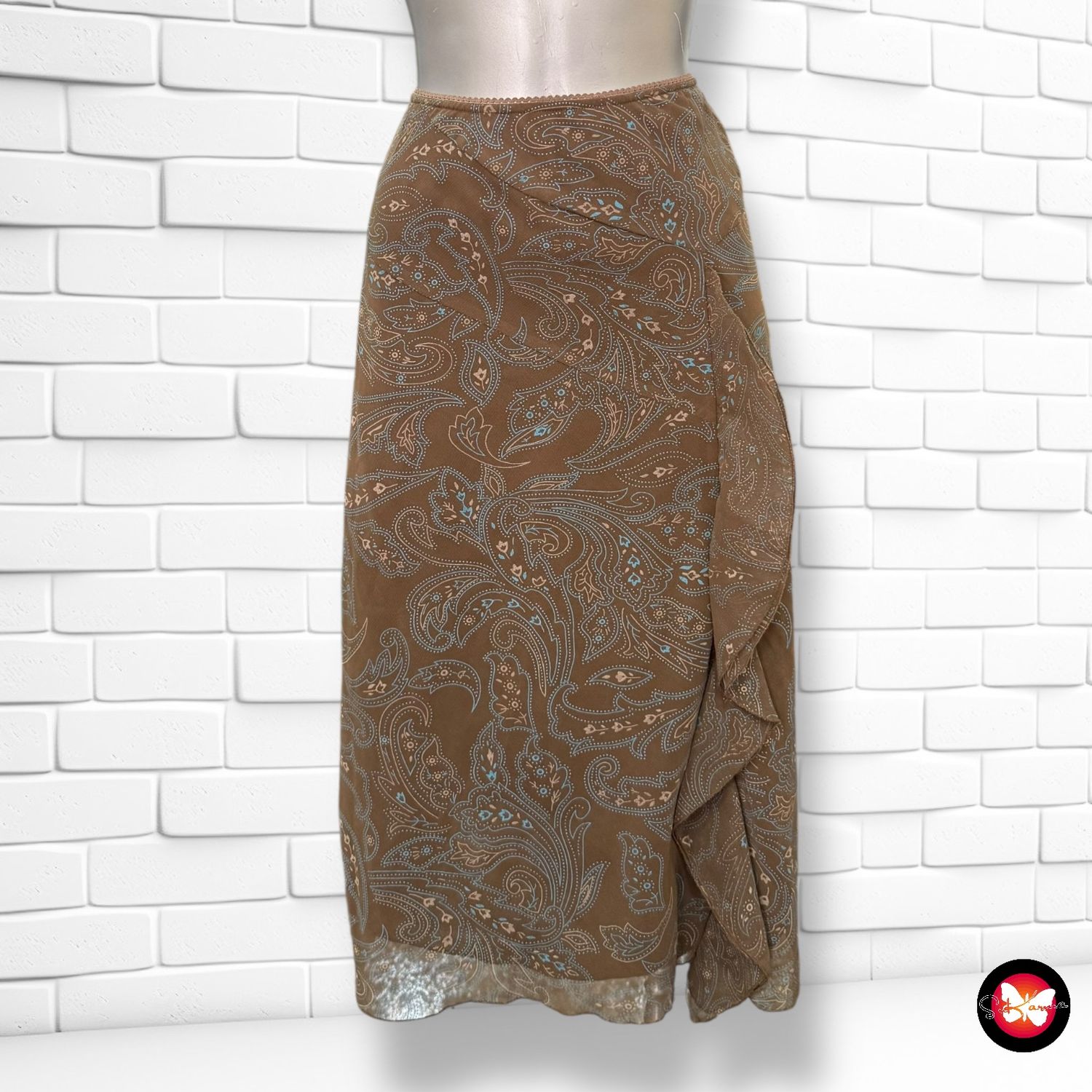 **HOY** Falda midi de gasa YESSICA Talla 44